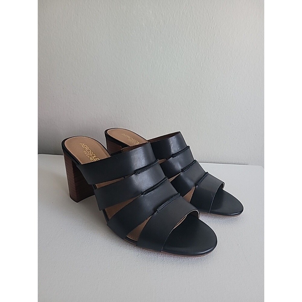 Aerosoles Sky High Block Heel Sandals Sz 10